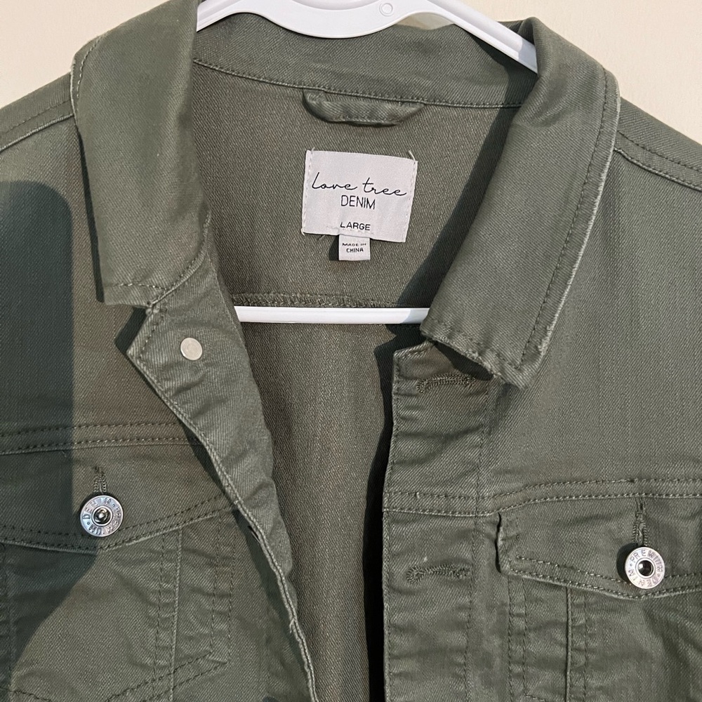 Green Denim Jacket - Picture 2 of 6